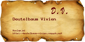 Deutelbaum Vivien névjegykártya